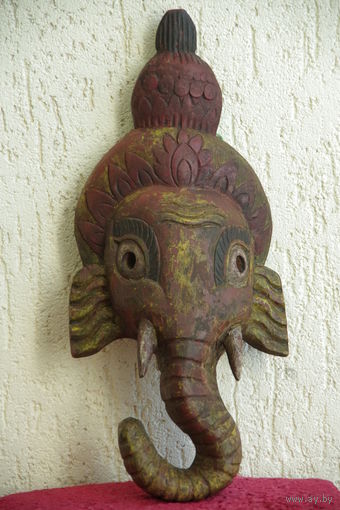 Маска ( Индия ) высота 25,5 см , ширина 20,5 см