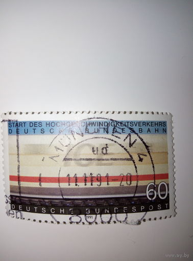 Германия 1991г. Поезд Интерсити-Экспресс 60