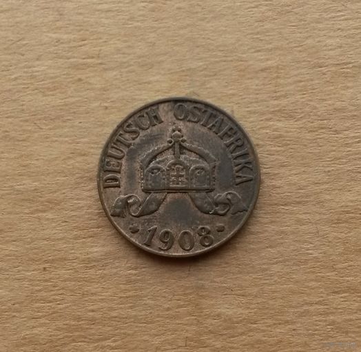 Германская Восточная Африка, 1 геллер 1908 г., J (Гамбург)