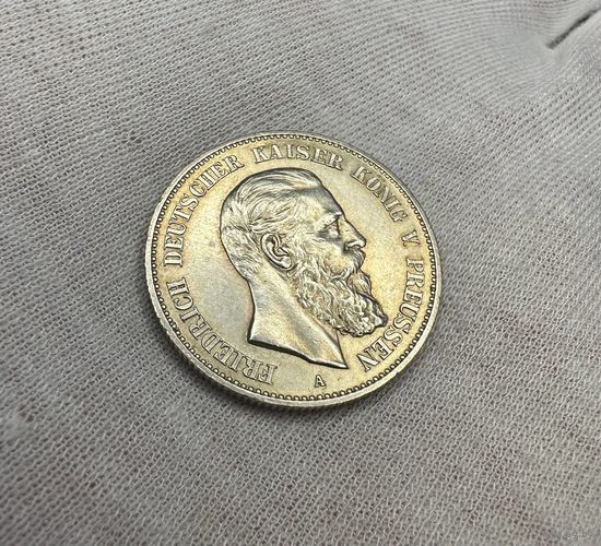 2 марки 1888 ФРИДРИХ III В блеске! С рубля!