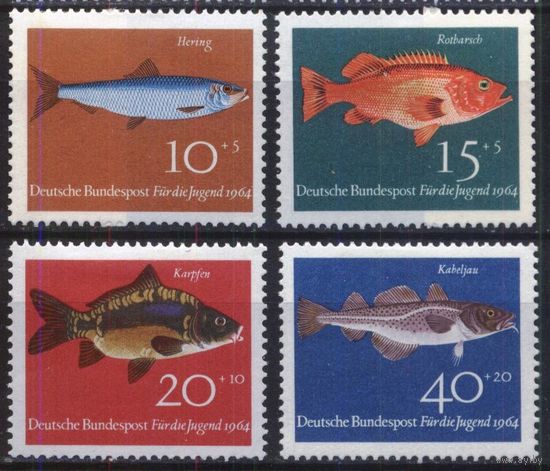 ГЕРМАНИЯ, ФРГ - 1964 [Mi. 412-415]*  чистая МН (DE04)