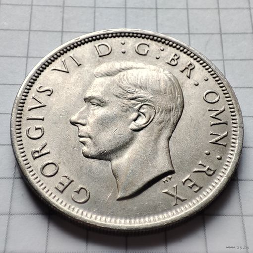 1/2 кроны 1947 года Великобритания .Георг 6.