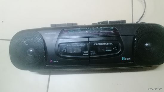 Двухкассетник радиоприёмник Panasonix