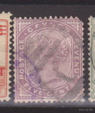 Британские колонии Королева Виктория Известные люди Личности Цейлон 1886 год лот  10