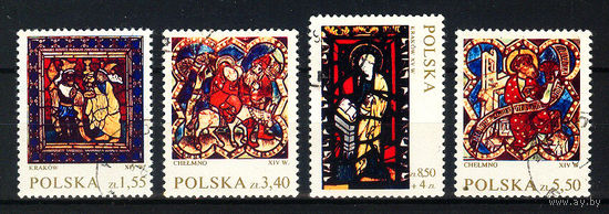 1971 Польша. Витражи.