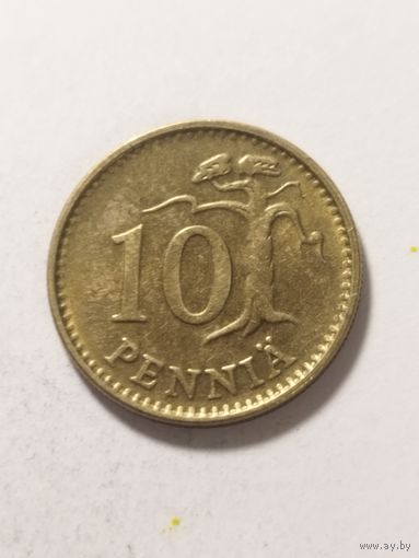 Финляндия 10 пенни 1977