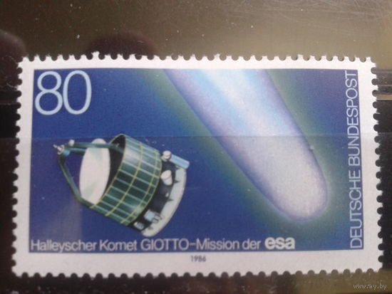 ФРГ 1986 Комета Галея, спутник Михель-2,4 евро