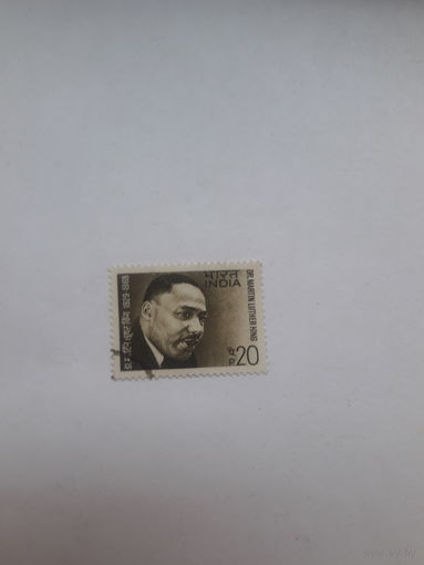 Марки  Индия Лауреат нобелевской премии Мира  1964 М Л Кинг
