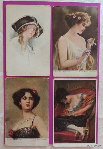 Почтовые карточки, Россия, 1910 -1920 гг.