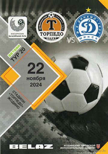 Торпедо Жодино - Динамо Минск 22.11.2024.