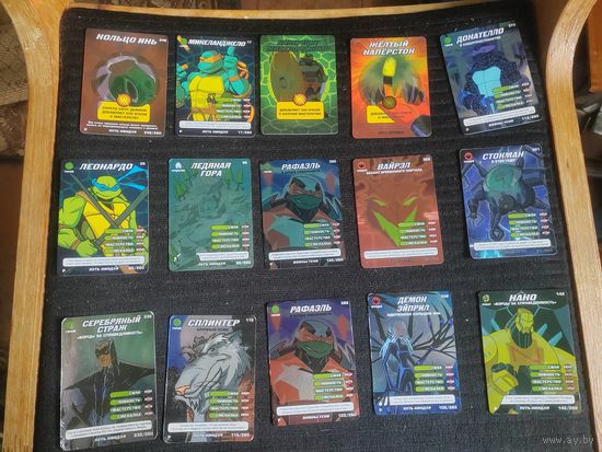 Карточки ЧЕРЕПАШЕК НИНДЗЯ