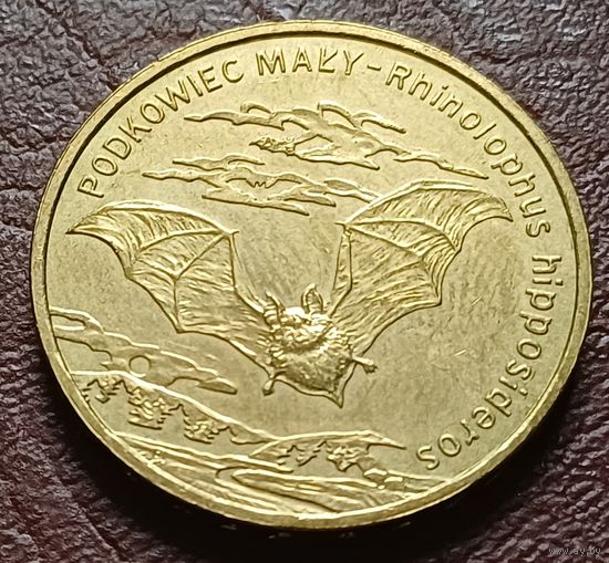 Польша 2 злотых, 2010 Летучая мышь   ( 2-9-7 )