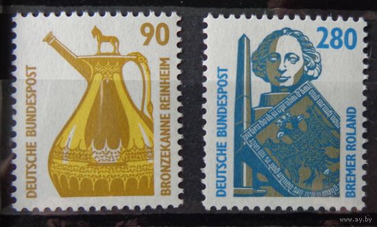 Германия, ФРГ 1988 г. Mi.1379-1381 полная серия MNH