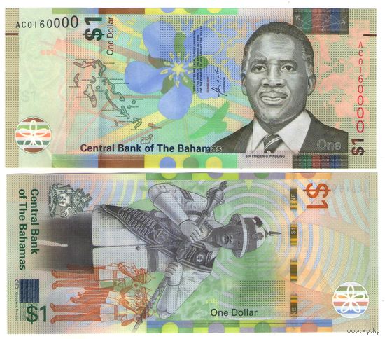 Багамские острова (Багамы) 1 доллар 2017 год UNC