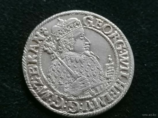 Орт 1622 г. Вильгельм ZZ. С рубля.