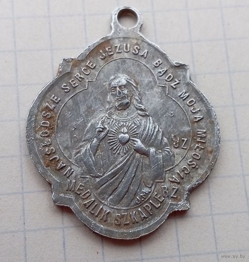 Медальон католический, большой, AL