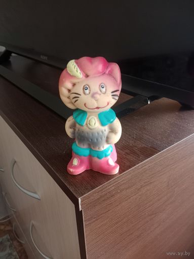 Игрушка резиновая кот в сапогах СССР