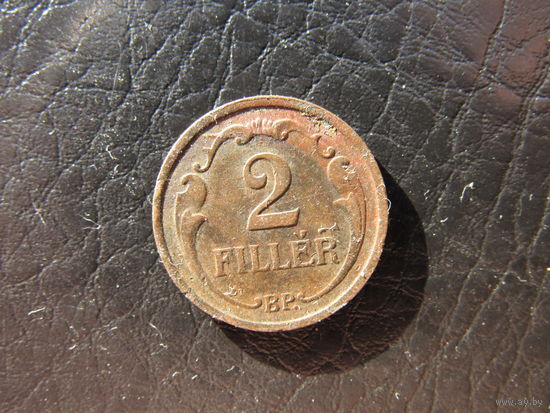 Венгрия. 2 филлера.1938.С 20 копеек. Распродажа коллекции. Смотрите другие лоты.