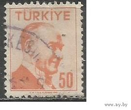 Турция. Кемаль Ататюрк. Первый Президент. 1956г. Mi#1505.