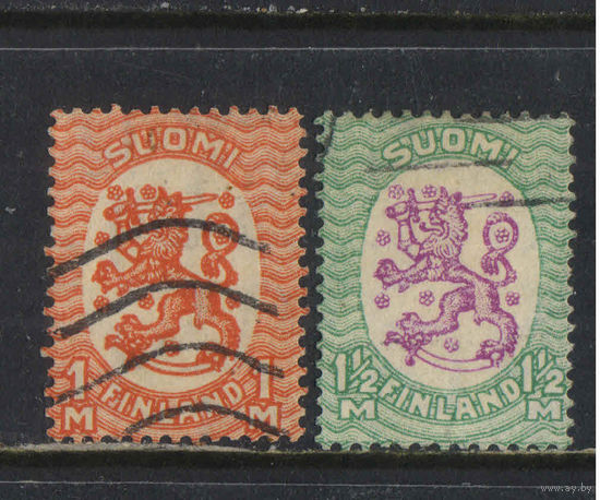 Финляндия 1925 Герб Стандарт wz1 # 119хА,120хВ