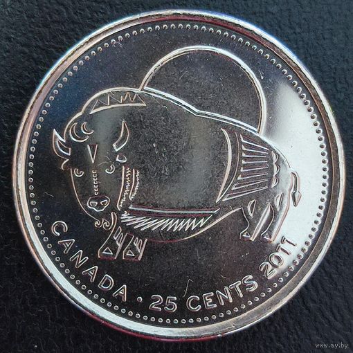 Канада 25 центов, 2011 Природа Канады - Бизон (1.5.7)