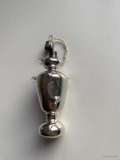 Ёлочная игрушка. Самовар. Игрушка СССР. Редкость. Оригинал.