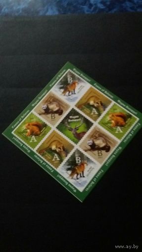Беларусь  2007 м/л (самокл.)  лесн животн.