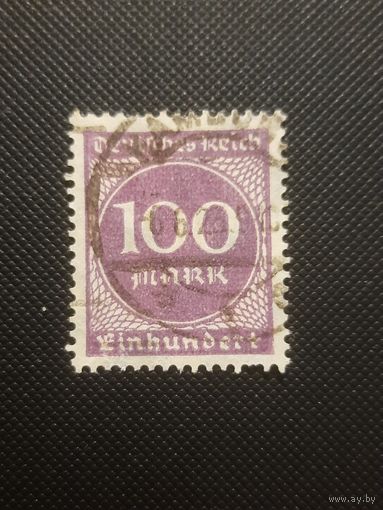 Германия. Стандарт. 1923г. гашеная