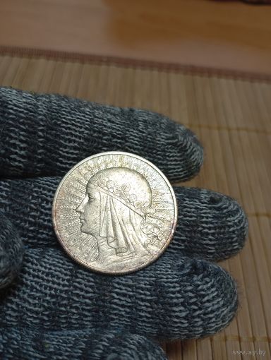 10 ЗЛОТЫХ 1932г.,ОРИГИНАЛ,БЕЗ КЛЕЙМА!В КОЛЛЕКЦИЮ!