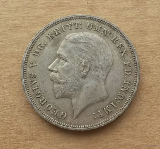Великобритания, крона 1935 г., серебро 0.500, 25 лет царствования Георга V (1910-1936)