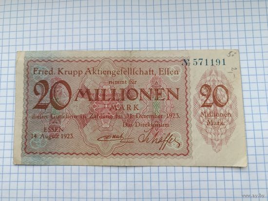 Германия 20 миллионов марок (11)