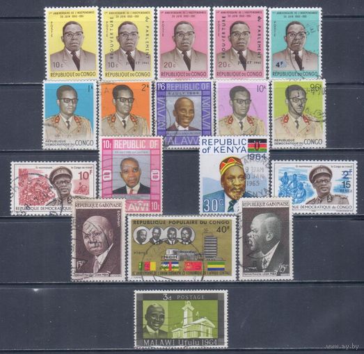 [2814] Африка. Политика.Главы государств. 18 гашеных марок.