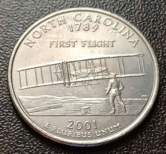 США 1/4 доллара, 2001 Квотер штата Северная Каролина    D    ( 1-4-6 )