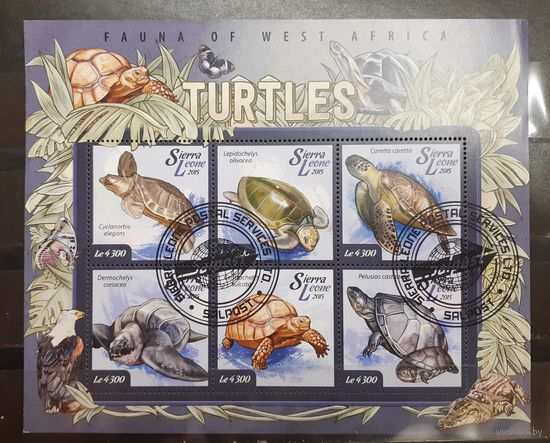 Сьерра-Леоне. 2015 год. Фауна. Рептилии. Черепахи (1125)