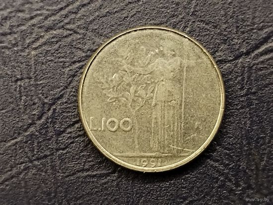 100 лир Италия. Маленькая.