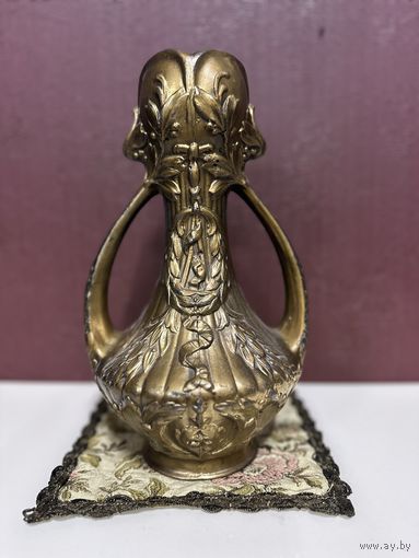 Шикарная старинная тяжелая ваза, металл, Европа, много лотов с рубля
