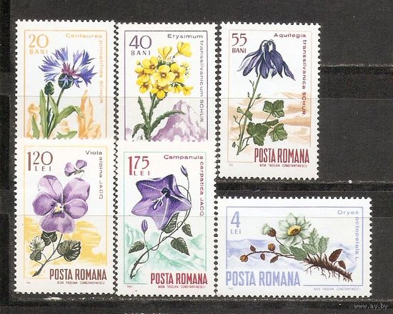 КГ Румыния 1967 Цветы