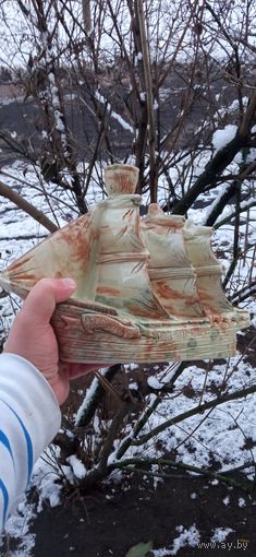 РЕДКАЯ ФАРФОРОВАЯ СТАТУЭТКА КОРАБЛЬ ШТОФ СССР ОРИГИНАЛ  .  Распродажа Коллекции !!! . Экспресс  Аукцион  не с рубля без МПЦ и прочего 3 ДНЯ  .Много лотов в продаже .