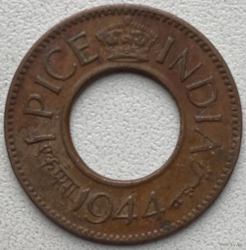 Индия Британская 1 пайс 1944 г.
