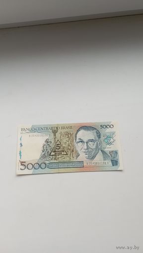 БРАЗИЛИЯ 5000 крузадо1986-1987г.г.