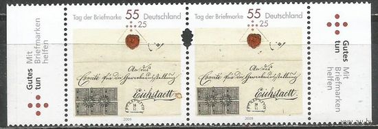 Германия. День почтовой марки. 2009г. Mi#2735. Пара.