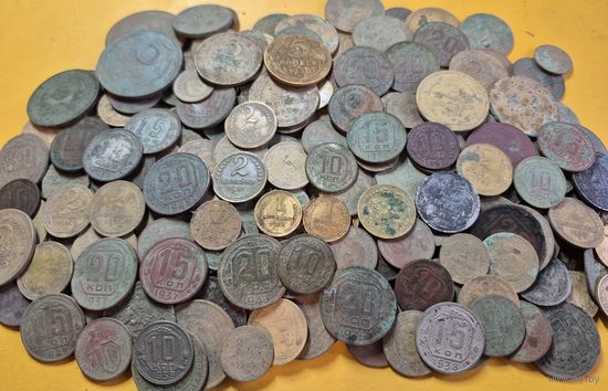 Монеты СССР до реформы. 270+шт. С нечастыми! С 1 рубля!