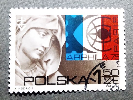 Марка Польша 1975 год Филателистическая выставка