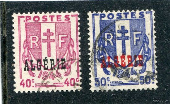 Французский Алжир. Герб. Надпечатка