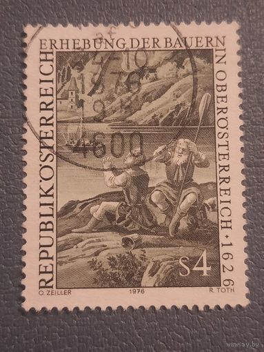 Австрия 1976. Крестьянская война 1626 года. Гравюра