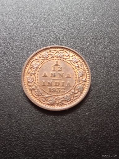Британская Индия 1/12 анна 1932 г.