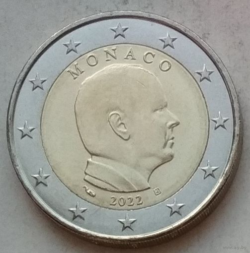 Монако 2 евро 2022 г.