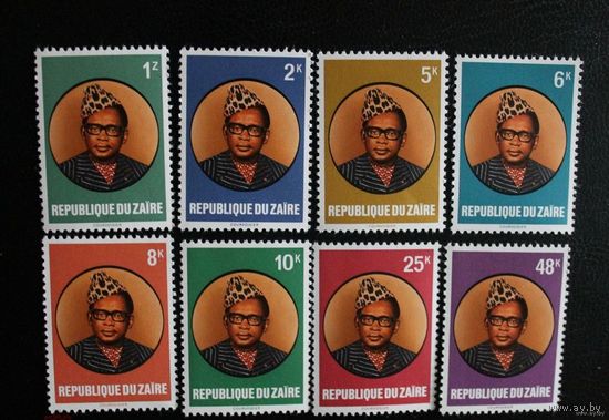 Заир. 1978. Знаменитые люди. Президент Мобуту MNH