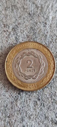 Аргентина 2 песос 2011