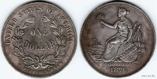Копия США 1 доллар 1876